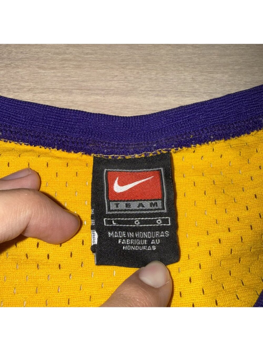 Vintage Nike Team Los Angeles Lakers Shaquille O'Neal #34 NBA Jersey Size Large - Picture 5 of 6